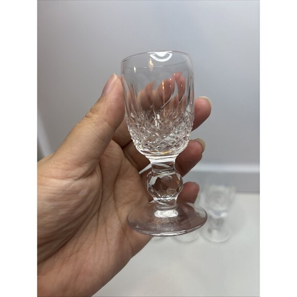 Vintage 4-WATERFORD CRYSTAL Colleen Short Stem Cordial Glass 3.25" H - Picture 3 of 6